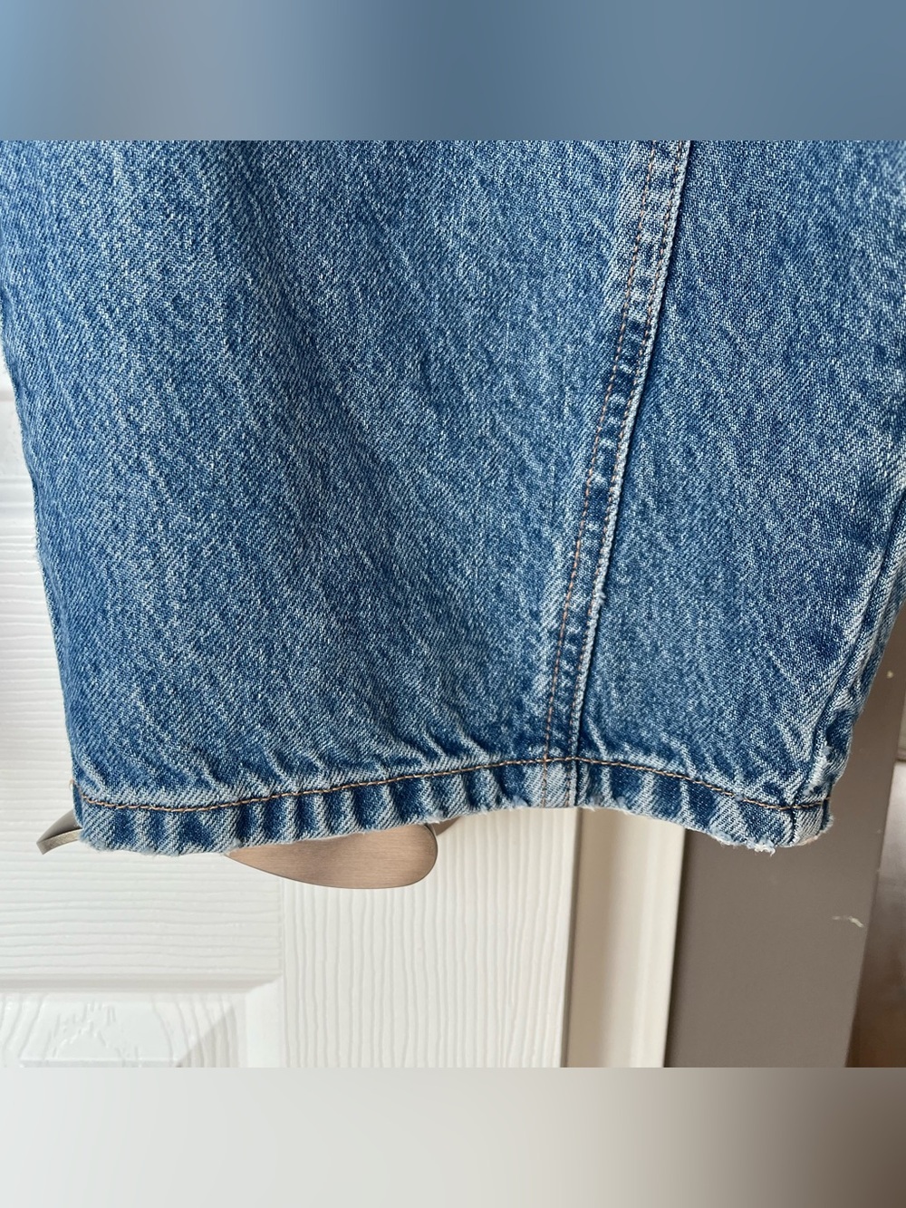 Free People We The Free Good Luck Barrel Jeans - Ultra Light Beam - size 27 - Picture 16 of 16